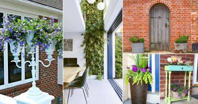 46 Most Amazing DIY Front Door Planters for Home Entrance - balconygardenweb.com