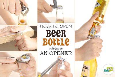 How to Open a Beer Bottle without an Opener (We Tried All!) - fabhow.com