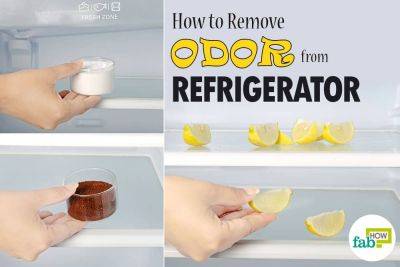 How to Remove Odor from Refrigerator Using Just 1 Ingredient - fabhow.com