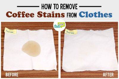 How to Remove Coffee Stains from Clothes: 8 Methods that Work! - fabhow.com