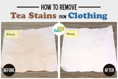 How to Remove Tea Stains from Clothes: We Tried All Methods - fabhow.com