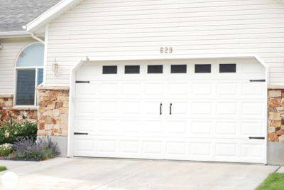 A Beautiful and Surprisingly Affordable Garage Door Makeover - onegoodthingbyjillee.com