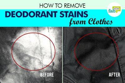 How to Remove Deodorant Stains from Clothes - fabhow.com