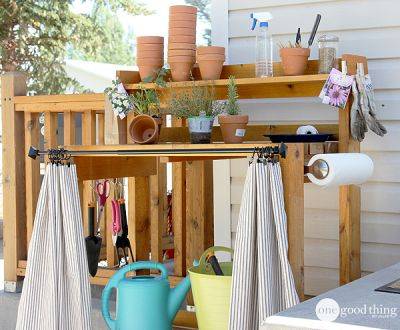 How To "Pimp" Your Potting Bench - onegoodthingbyjillee.com