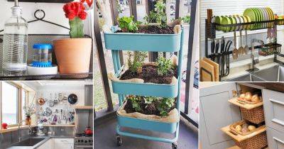 50 Genius Space Saving Hacks for Small Kitchens - balconygardenweb.com