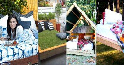 20 DIY Outdoor Bed Projects & Ideas! - balconygardenweb.com