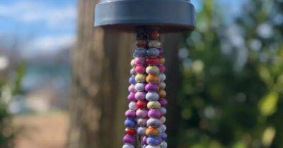 DIY Flower Pot Beaded Wind Chimes - hometalk.com - state New Jersey