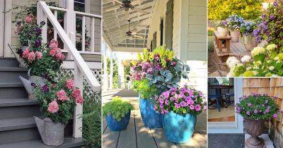 30 Stunning Front Porch Flower Pot Ideas - balconygardenweb.com