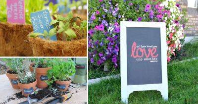 10 Simple DIY Chalkboard Paint Projects For The Gardeners - balconygardenweb.com