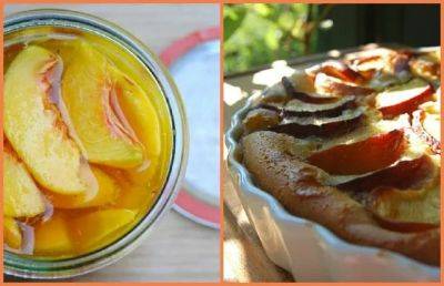 How to freeze peaches, and a peachy clafoutis - awaytogarden.com