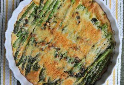 In season: easy asparagus-parmesan bake - awaytogarden.com