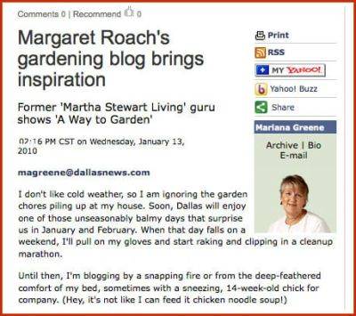 A way to garden in the dallas morning news! - awaytogarden.com