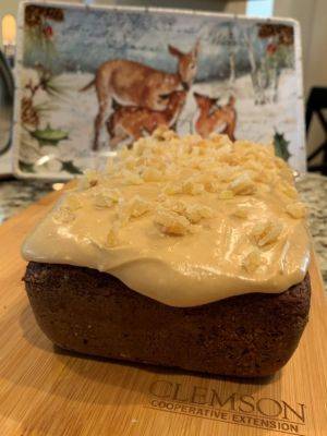 Orange Gingerbread Loaf with Molasses Brown Sugar Frosting - hgic.clemson.edu