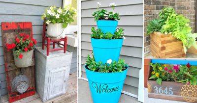 40 Impressive DIY Porch Planter Ideas To Increase The Curb Appeal - balconygardenweb.com