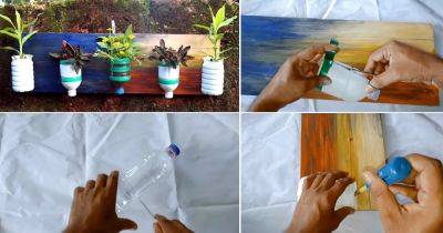 DIY Plastic Bottle Vertical Garden - balconygardenweb.com