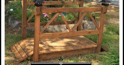 DIY Wood Garden Bridge - hometalk.com