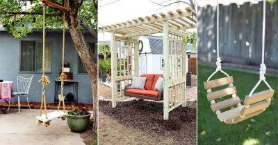 26 DIY Outdoor Swings Ideas to Add Style - balconygardenweb.com