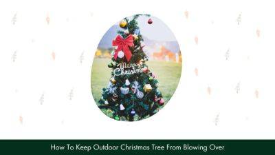 How To Keep Outdoor Christmas Tree From Blowing Over? - homesthetics.net