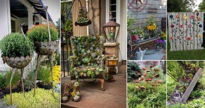 When 40 Cheap Flea Market Things Become Garden Decor - balconygardenweb.com - Poland