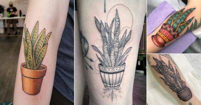 26 Fantastic Snake Plant Tattoo Ideas - balconygardenweb.com