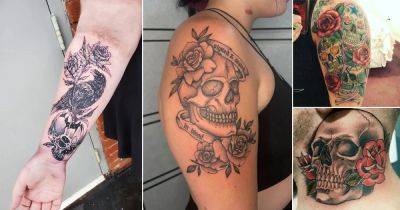 45 Skull and Rose Tattoo Ideas - balconygardenweb.com