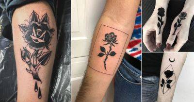 21 Black Rose Tattoo Ideas - balconygardenweb.com