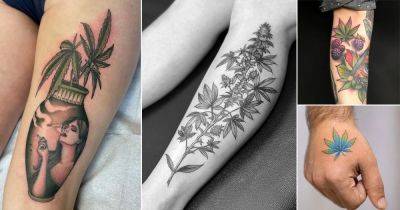 24 Super Cool Cannabis Tattoo Ideas - balconygardenweb.com