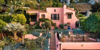 This Stunning Pink Ombré Home in L.A. Is Pure Design Eye-Candy - sunset.com - France - Spain - Los Angeles - Washington