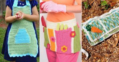 21 DIY Crochet Gardening Apron Patterns - balconygardenweb.com